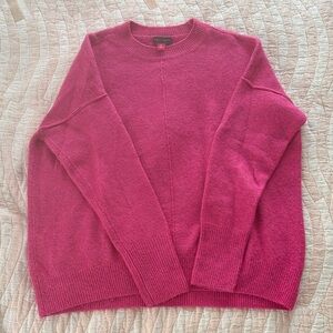 Vince Camuto Fuchsia Crew Neck Sweater